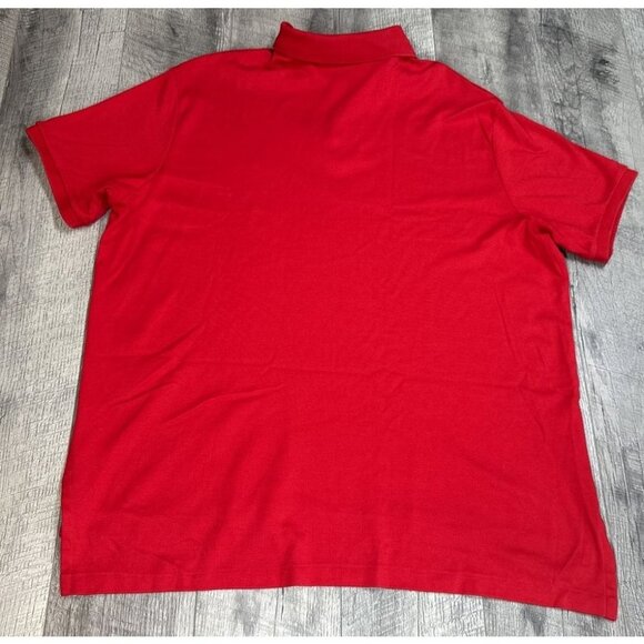 Vintage Polo Ralph Lauren‎ Shirt Mens 2XL Red Soft Knit Custom Fit Golf Preppy - Picture 2 of 8
